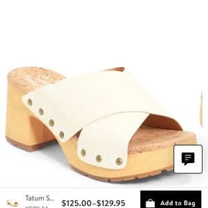 Tatum crossover wood heel Kork-ease Style #KE0007179